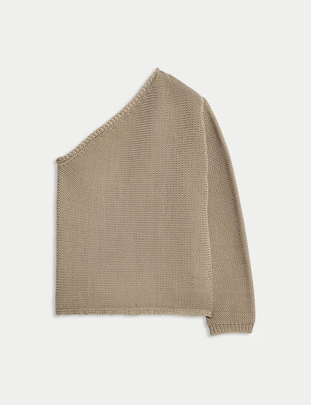 One Shoulder Slim Fit Textured Knitted Top | Marks & Spencer (UK)
