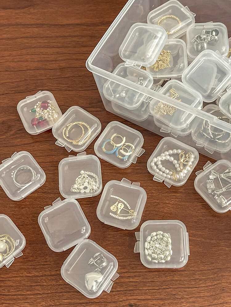 10pcs Clear Jewelry Box | SHEIN