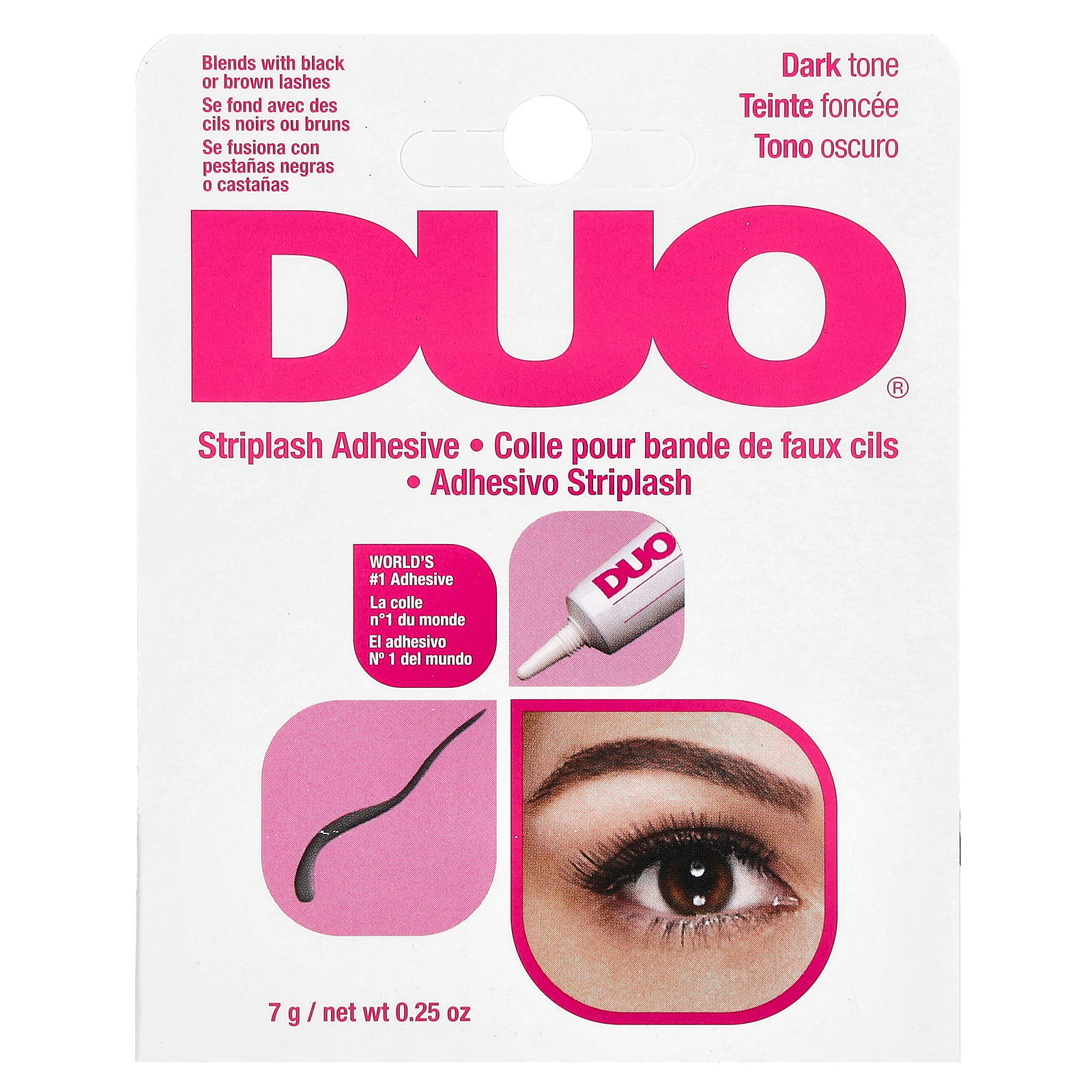DUO Strip Eyelash Adhesive for Strip Lashes Dark Tone 0.25 oz | Walmart (US)