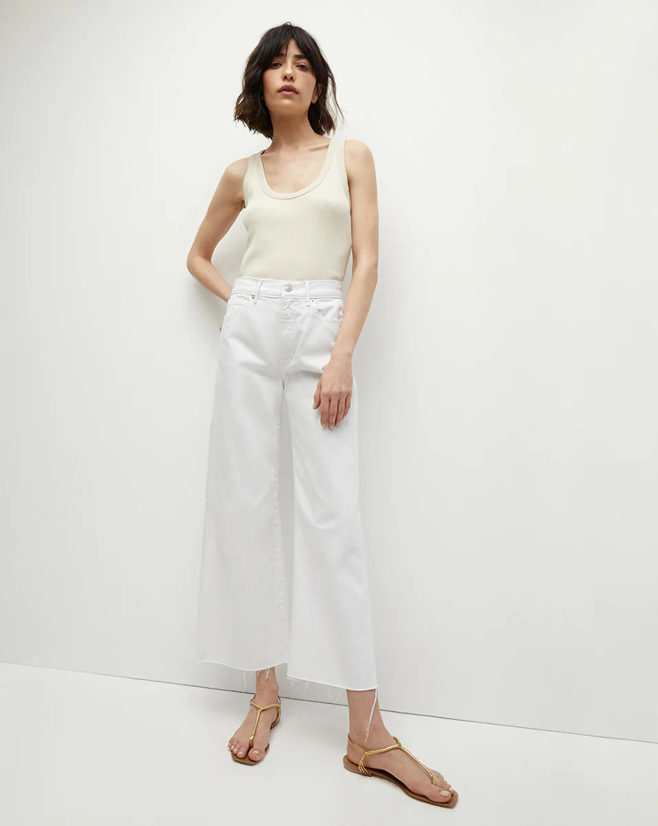 Taylor Cropped Wide-Leg Jean | Veronica Beard