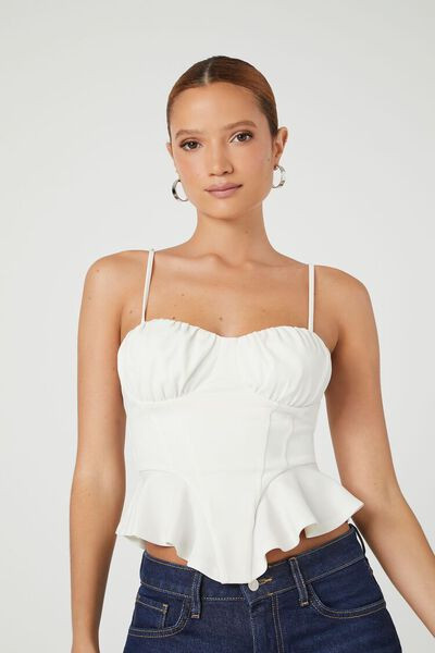 Ruffle-Hem Cropped Cami | Forever 21