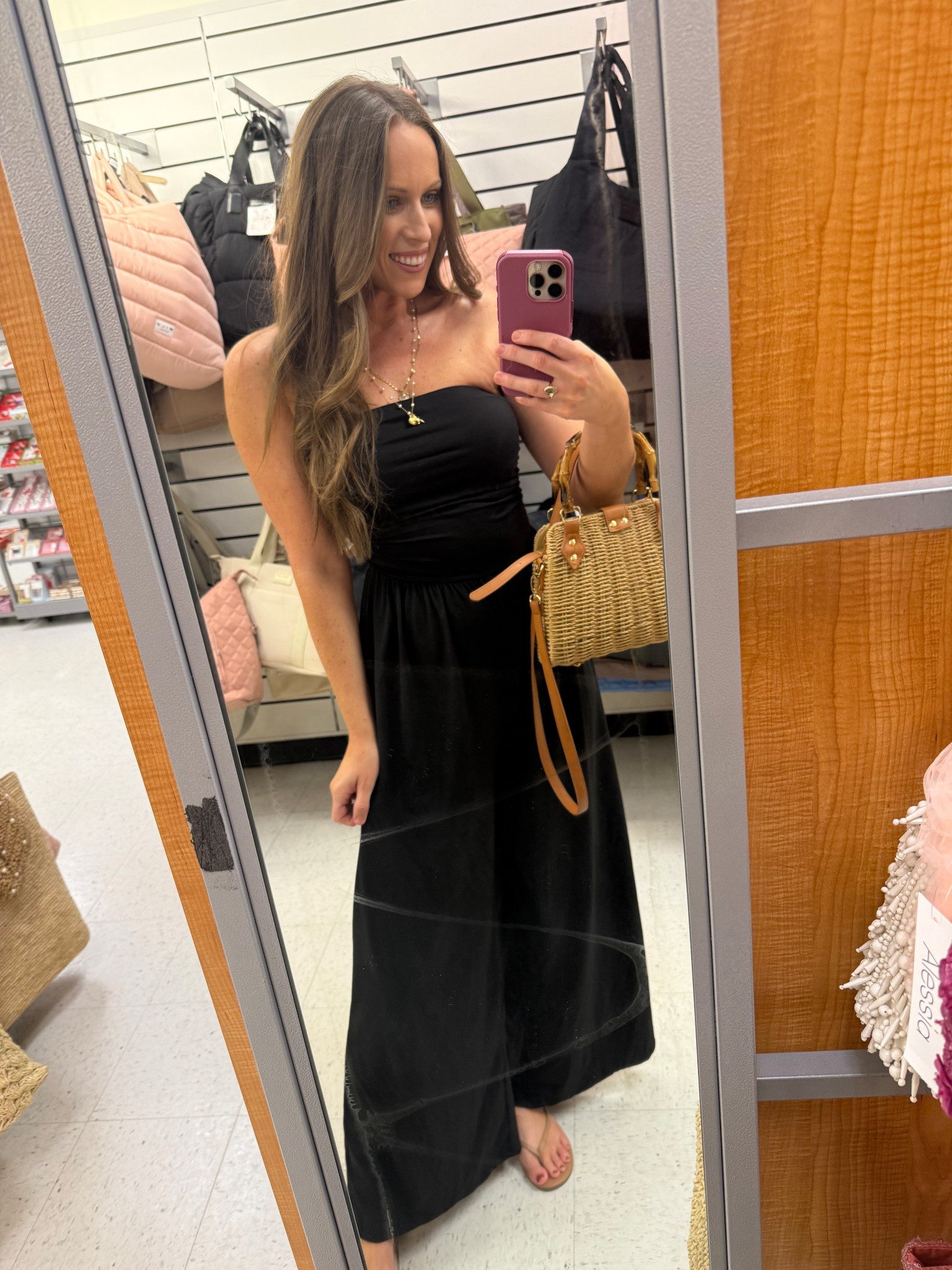 Influencer in the wild … aka TJMAXX 🤭♥️

Black jumpsuit, sandals, rattan bag, travel outfit 

#LTKFindsUnder50 #LTKStyleTip #LTKSaleAlert