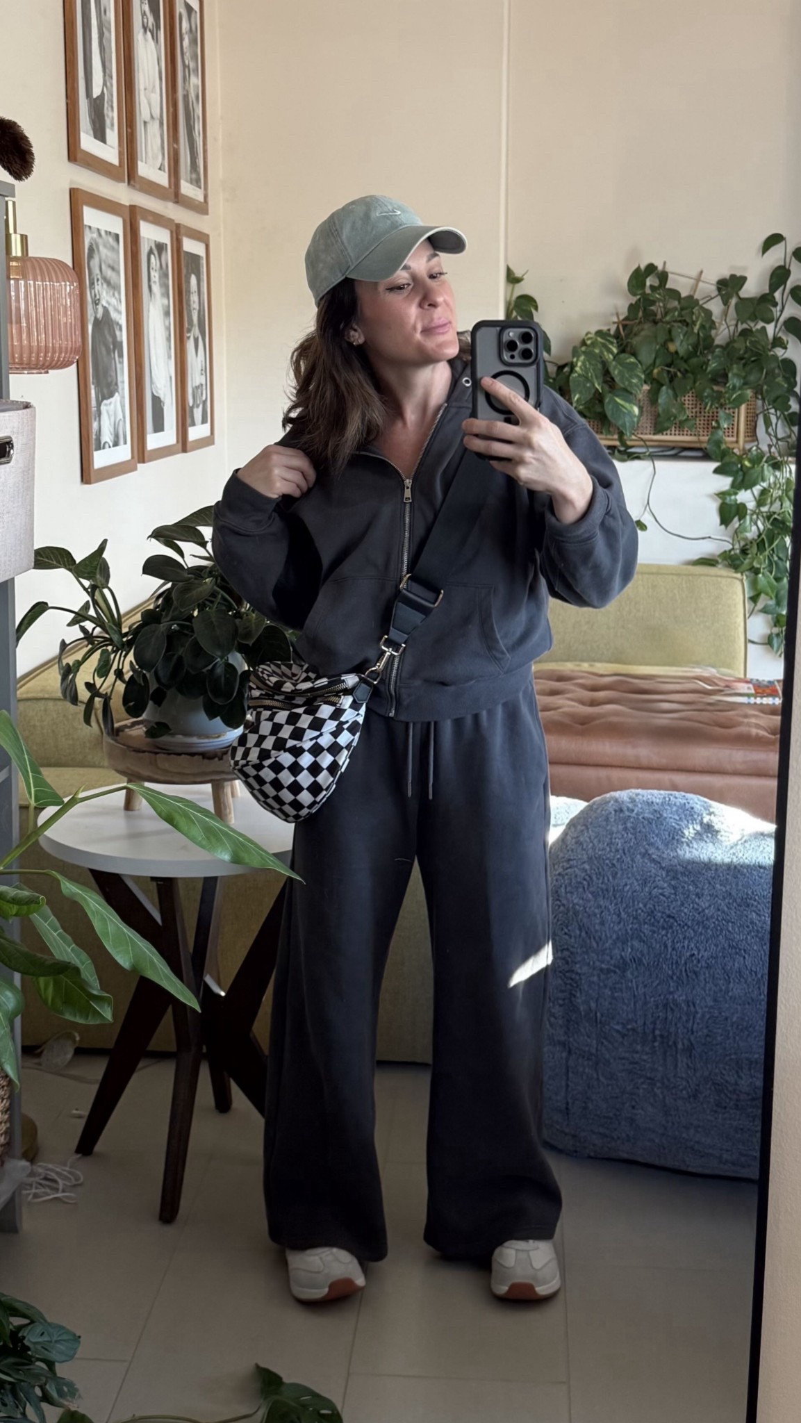 My live in fall outfit 🥰

The gray color is almost sold out, but there are loads of other color options. And, they come in petite, standard and tall! So soft. 

Shoes are crazy affordable and barefoot with a wide toe box for foot health. 

And this purse this the best thing to ever happen to me in terms of material possessions. lol. Holds way more stuff than you’d imagine  