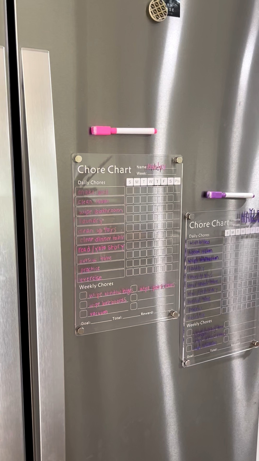 Kids chore chart