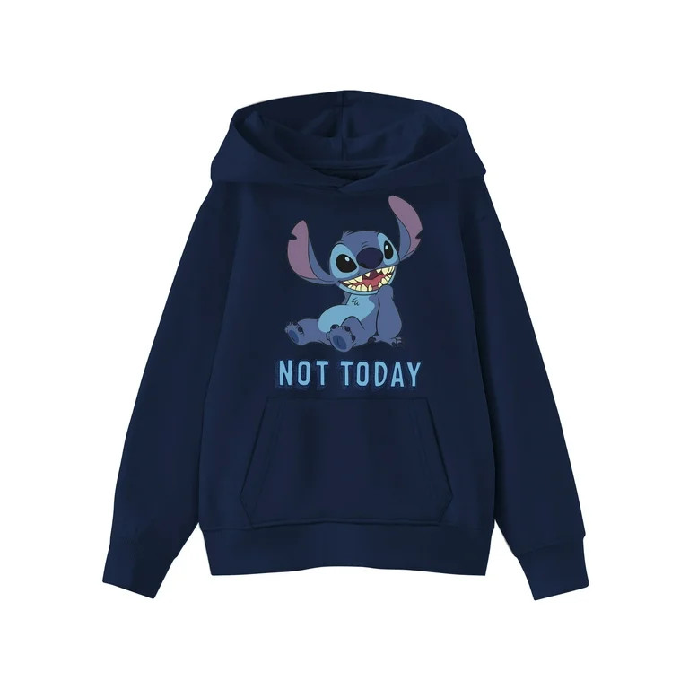 Stitch Kids Graphic Fleece Hoodie with Long Sleeves, Sizes 6-18 | Walmart (US)