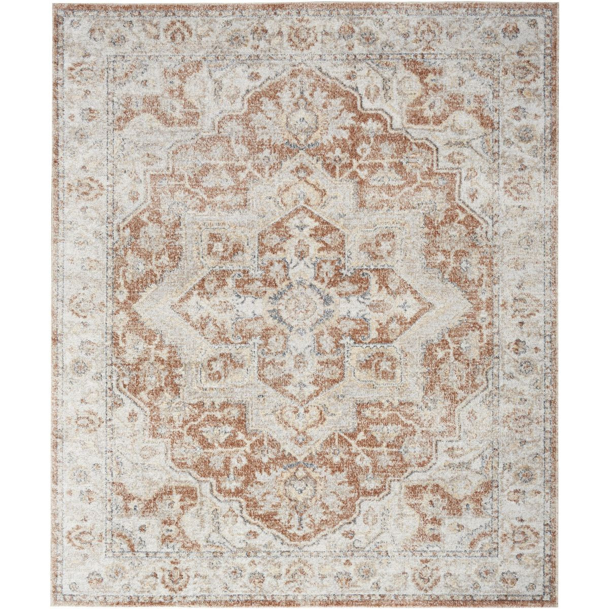 Nourison Washable Astra Vintage Medallion Indoor Flatweave Area Rug | Target