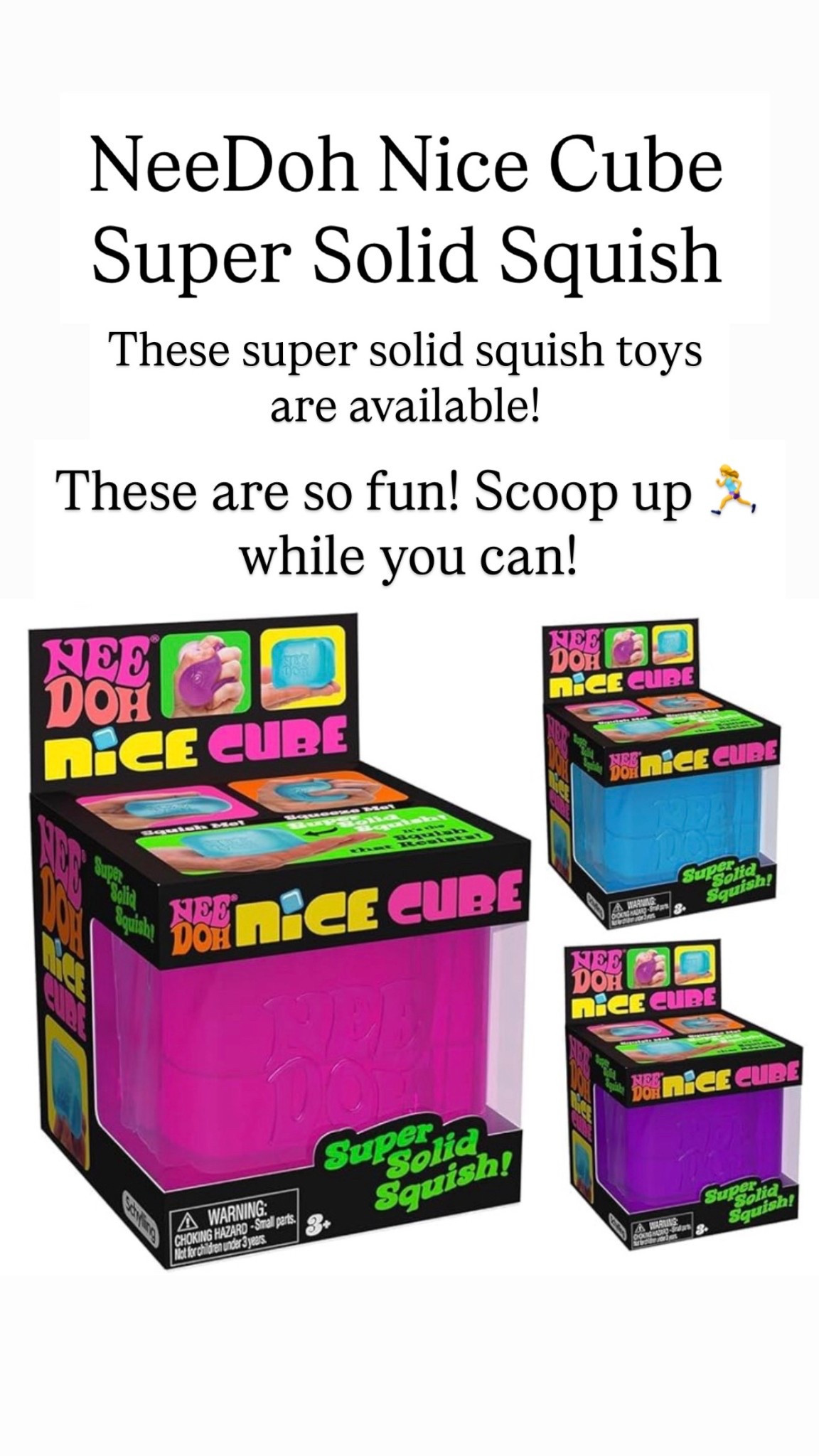 NeeDoh Nice Cube -Sensory Squeeze Toy with Super Solid Squish 

#LTKKids