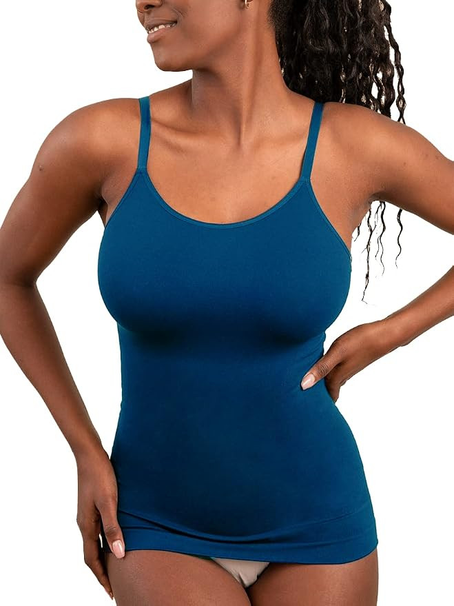 SHAPERMINT Scoop Neck Smoothing Cami, Shapewear Tank Top for Women | Scoop neck shaping cami with... | Amazon (US)