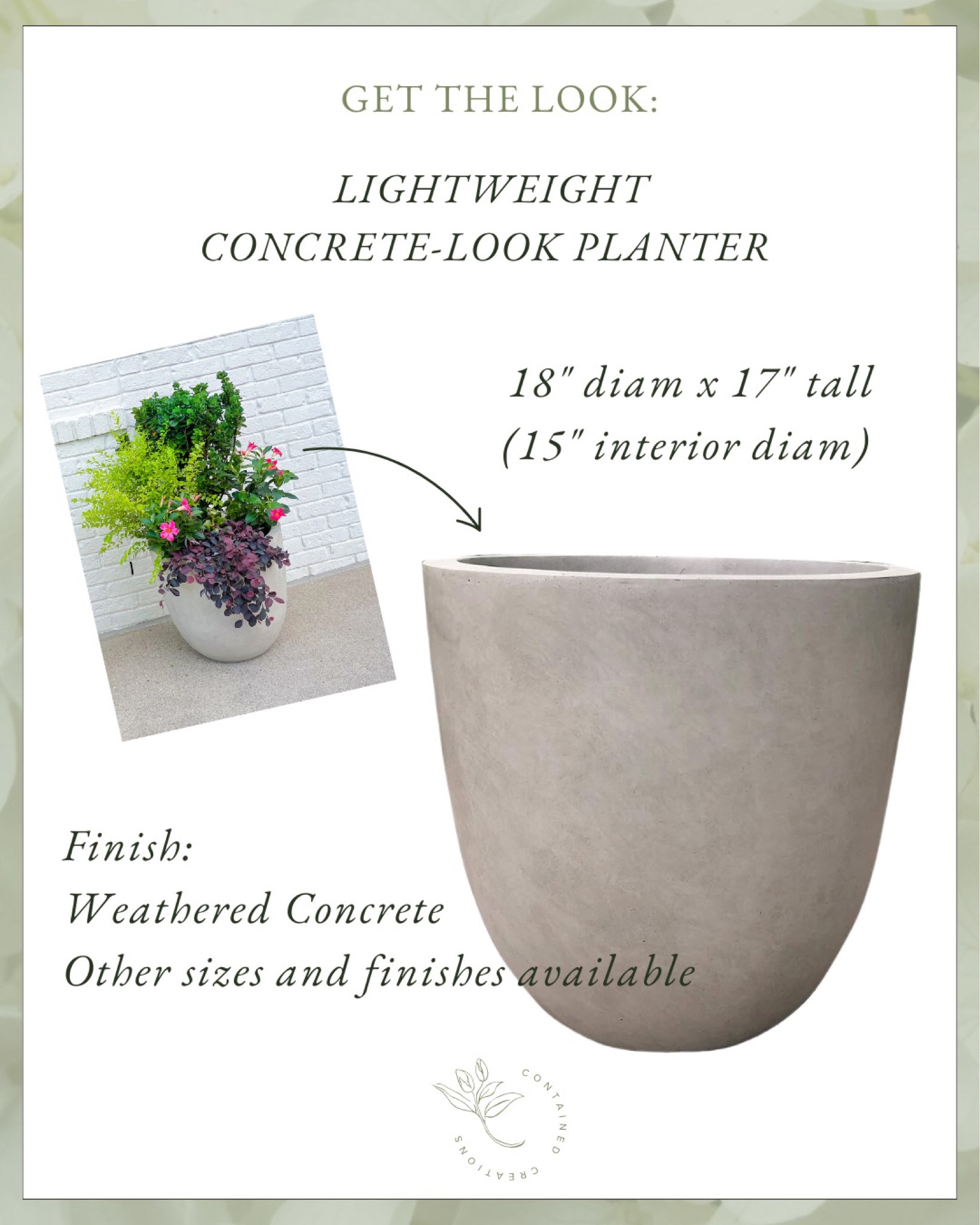Get the look of cast concrete without the weight!

#LTKFind #LTKhome #LTKSeasonal