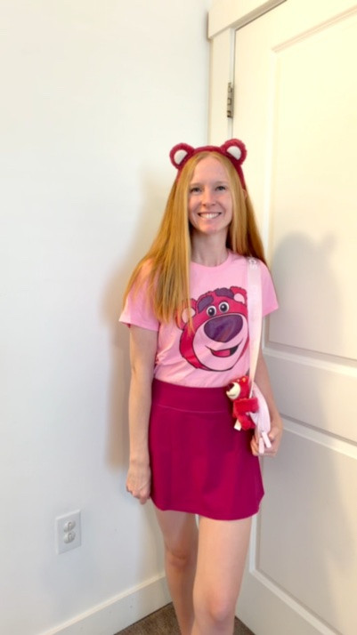 My Lotso outfit 🩷🍓✨ It wouldn’t be complete without my Lotso Cutie Cuff on my Crocs belt bag! Happy Toy Story 5 week!

#LTKootd #LTKgrwm #LTKTravel