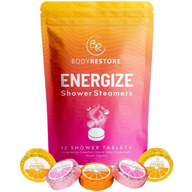 Body Restore Shower Steamers (Pack of 12) Gifts for Women and Men - Grapefruit, Cocoa Orange & Ci... | Walmart (US)