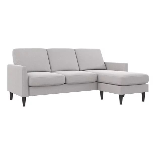 Mr. Kate Winston Reversible Sofa Sectional, Light Gray Linen - Walmart.com | Walmart (US)