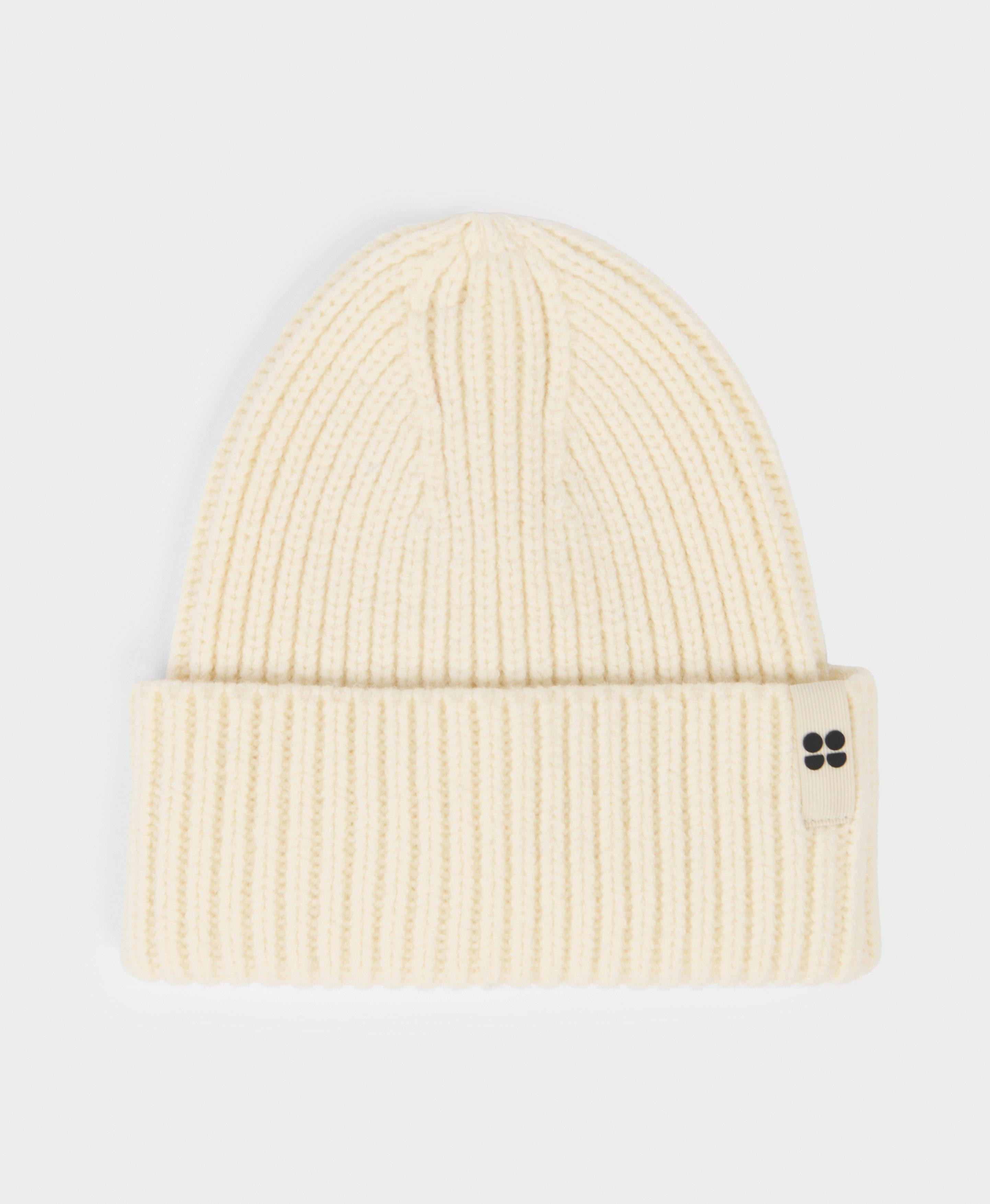 Soft Cloud Knitted Beanie - Lily White  | Sweaty Betty | Sweaty Betty UK