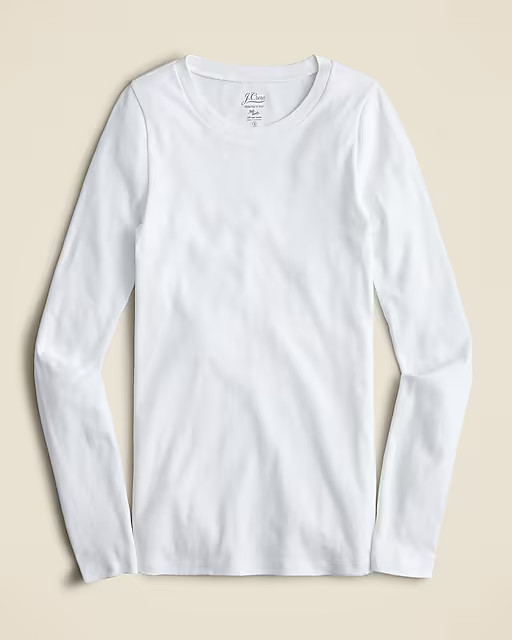 Perfect-fit long-sleeve crewneck T-shirt | J. Crew US