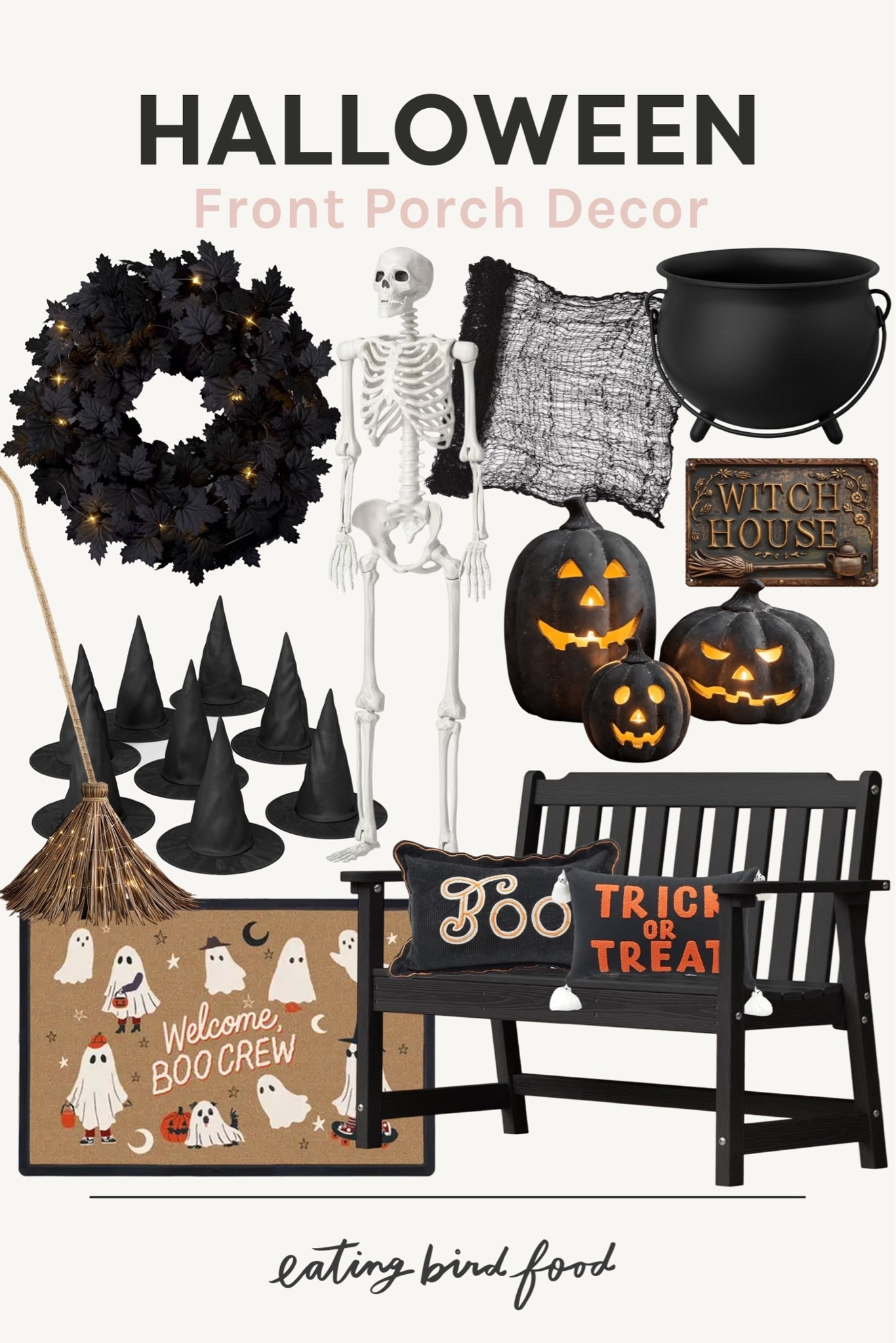 Halloween front porch decor. Halloween home decor. Fall front porch. Halloween ruggable door mat.

#LTKSeasonal #LTKHome #LTKSaleAlert