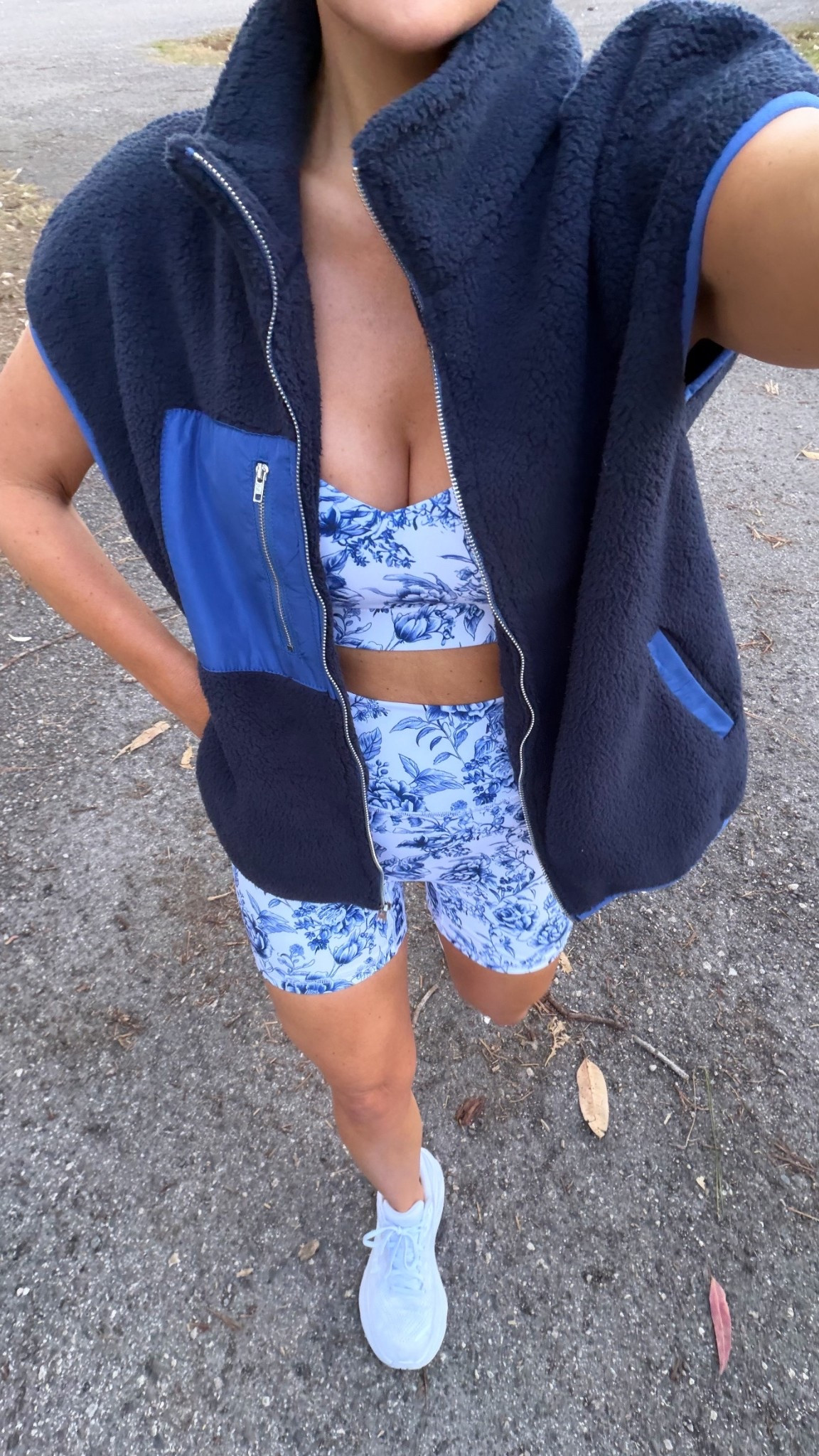 Getting those steps in this morning while wearing g this adorable Abercrombie set 

Top in a small
Bottoms in a medium (I hate tight biker shorts so I size up)
Vest in a small


@abercrombie #afstyle #athleisure #casualoutfit 

#LTKPetite #LTKselfcare #LTKfitnessgoals