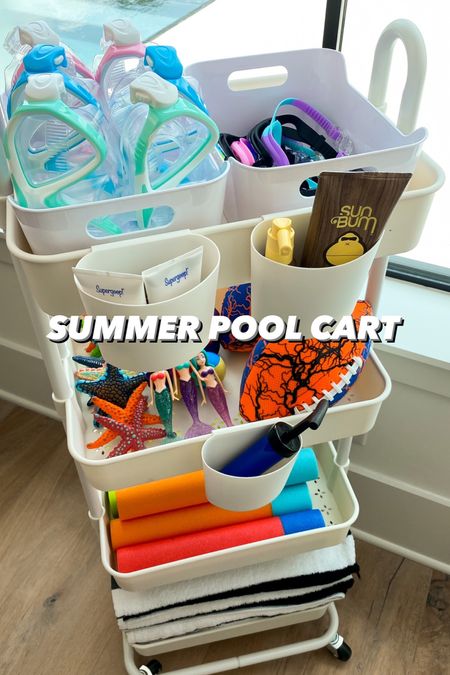 I filled this rolling tiered cart from Amazon with all of our family favorite pool toys, sunscreen, goggles, dive sticks, water squirters, and pool towels! 



#LTKswim #LTKhome #LTKsalealert