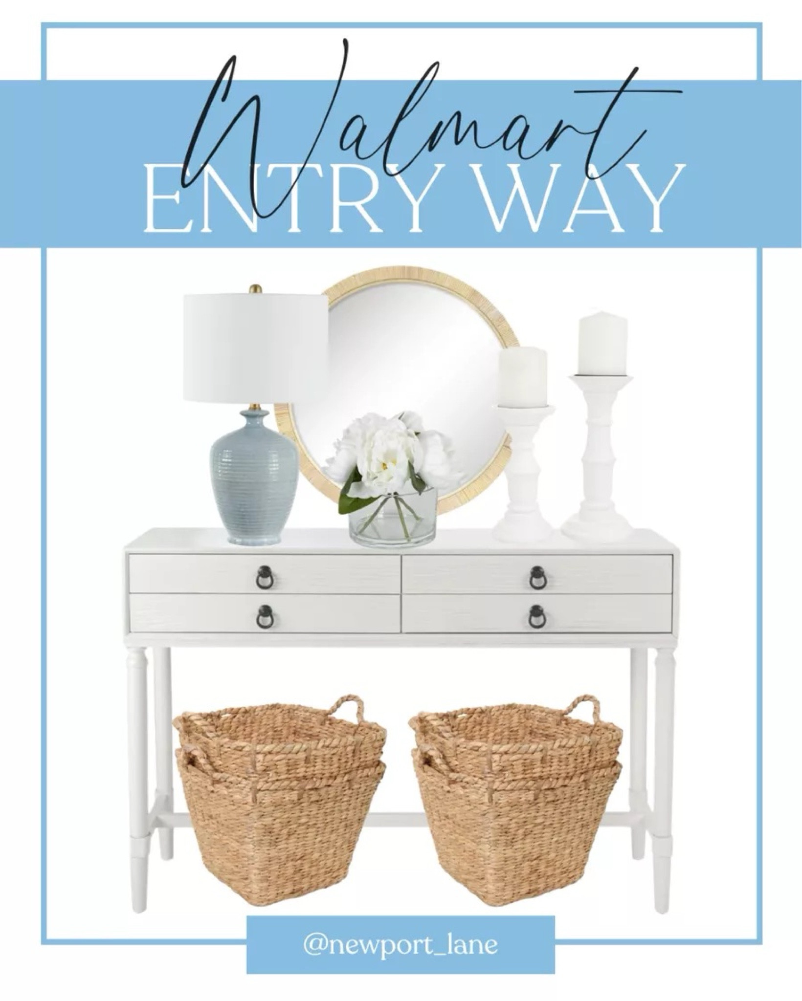 Walmart decor for an entryway! These entryway table styling ideas are perfect for coastal decor lovers on a budget
11/4


#LTKStyleTip #LTKHome