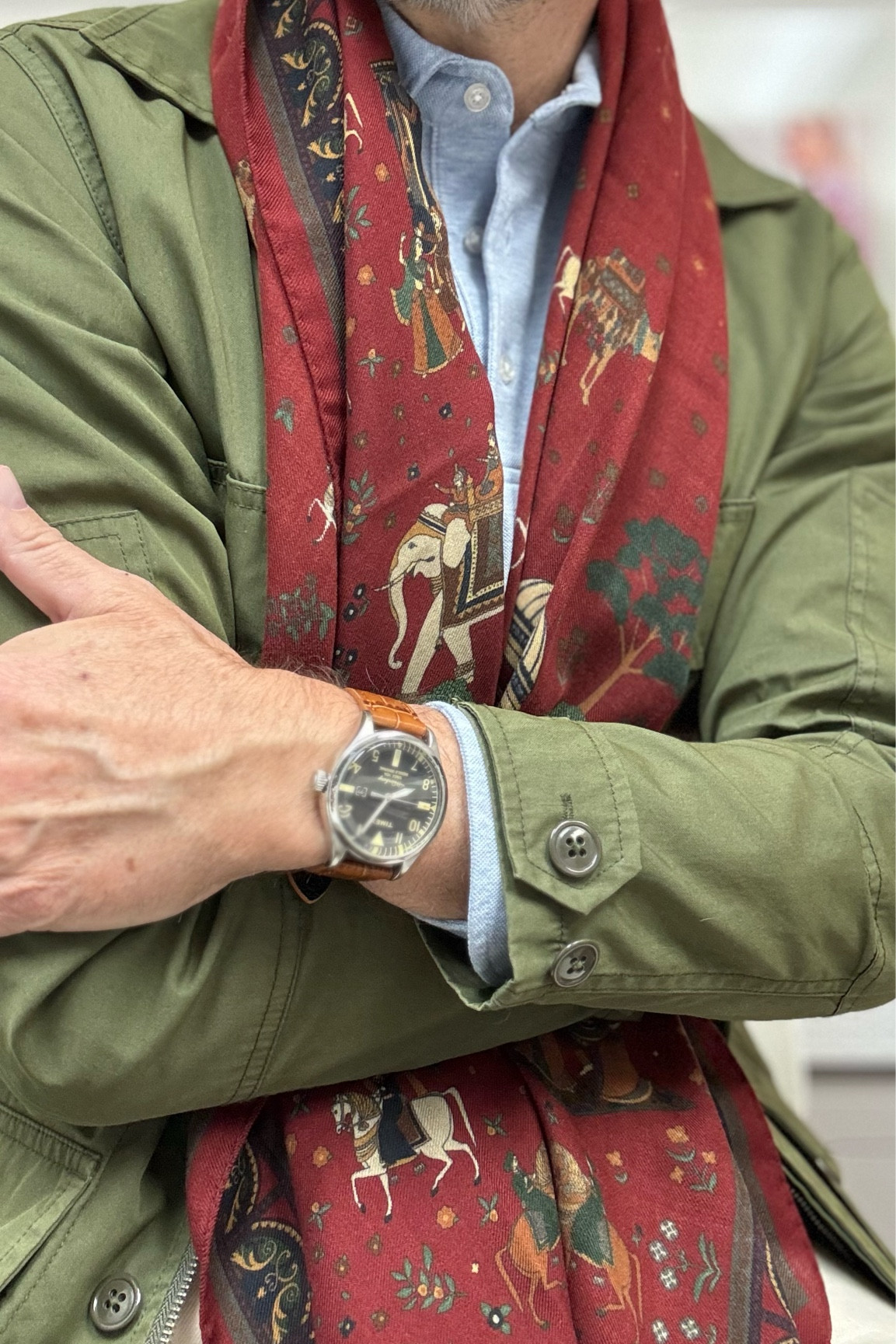 Wool scarf in Palace Pictorial print

#LTKSeasonal #LTKMens