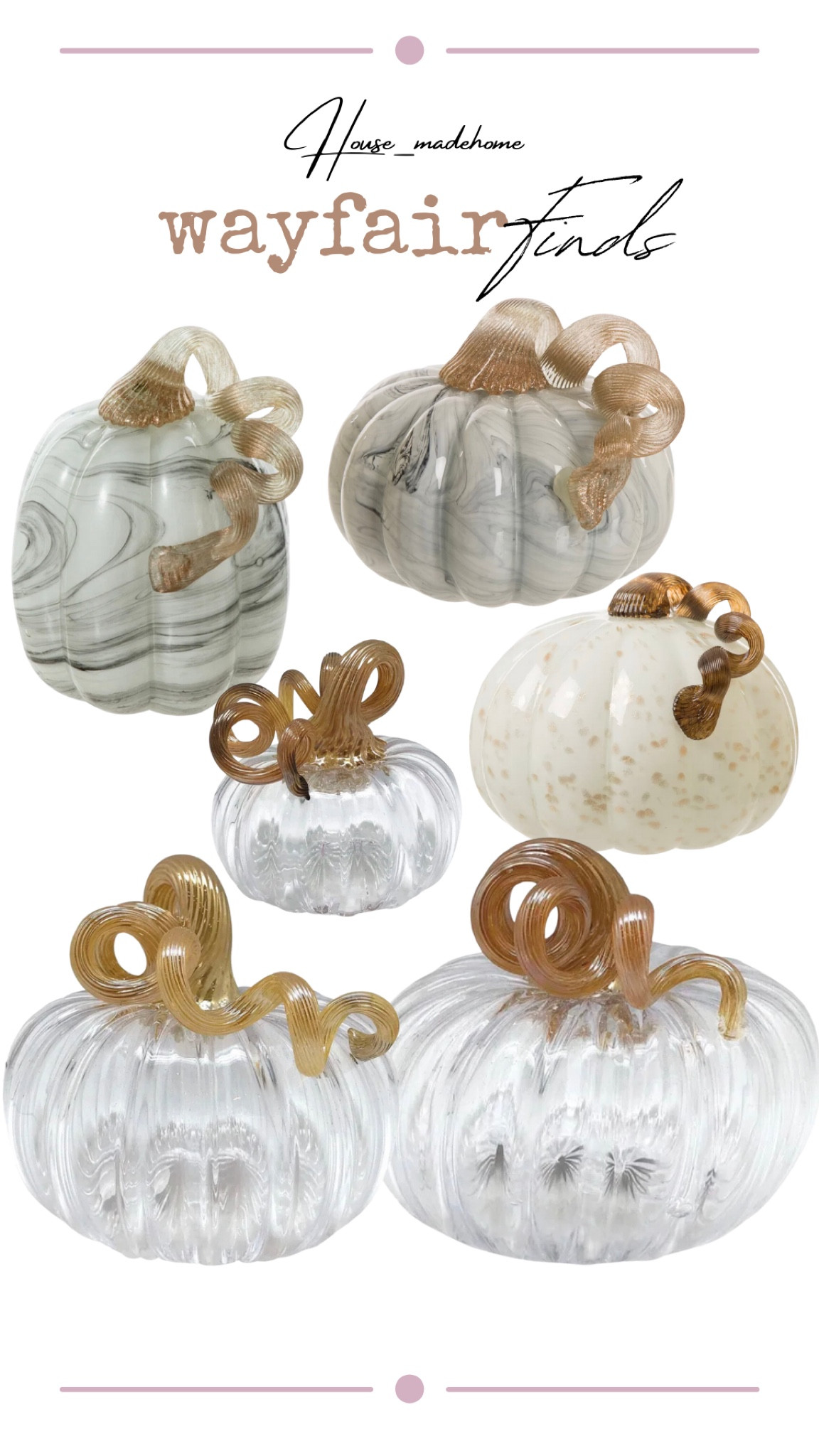 It’s pumpkin season, so guess what! It’s more fun with glass pumpkins with twirling stems!!! 

#LTKSale #LTKSeasonal #LTKhome