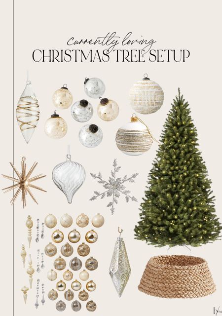 Christmas Tree - ornaments and stand 