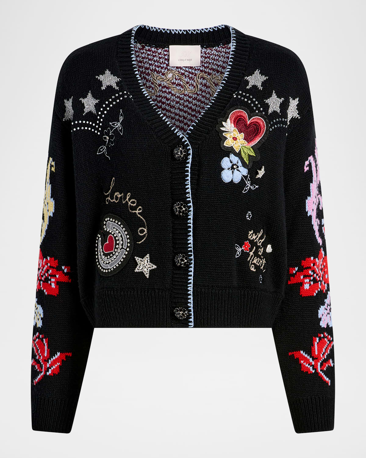 Western Collage Cardigan | Neiman Marcus