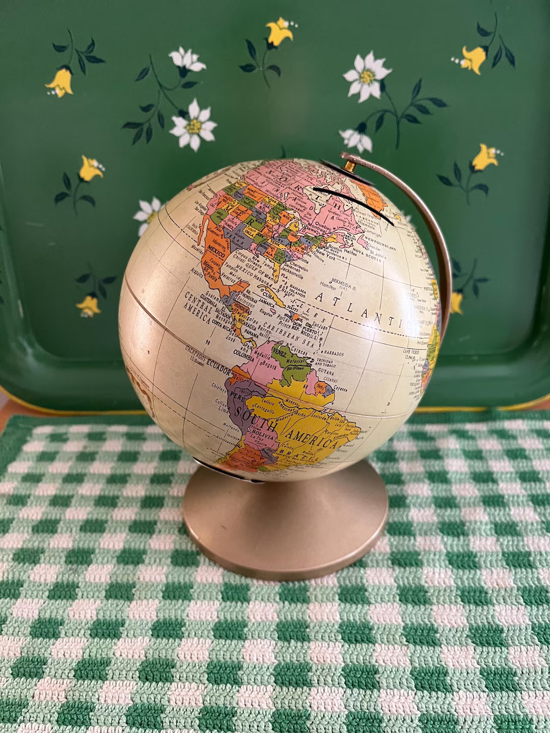 Vintage Metal Globe Bank. the REVERE Six Inch Globe by Replogle. 1950’s - Etsy | Etsy (US)