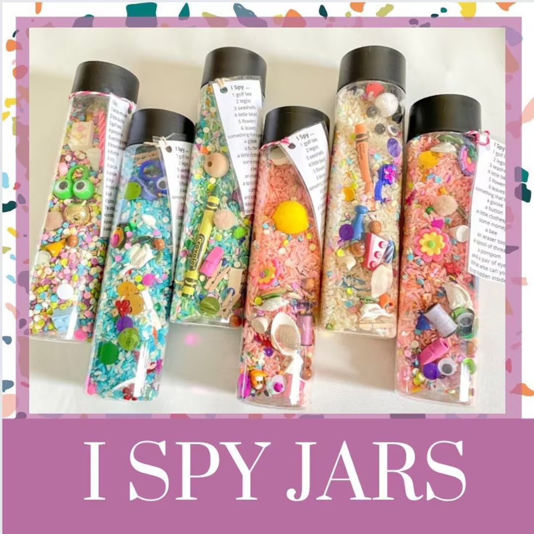 I Spy Jumbo Jar 16oz Seek and Find sensory Bottle Calm - Etsy | Etsy (US)