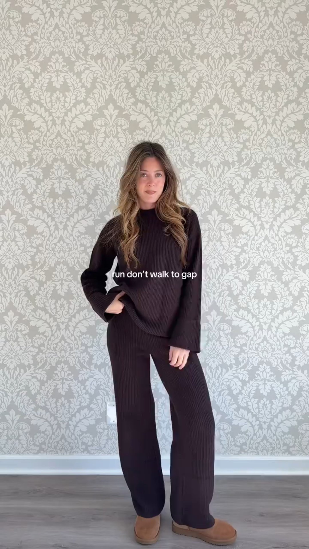 This matching sweater set is now 60% off!! I’m wearing size XS in top & bottom - runs oversized 

#LTKCyberWeek #LTKSeasonal #LTKHoliday