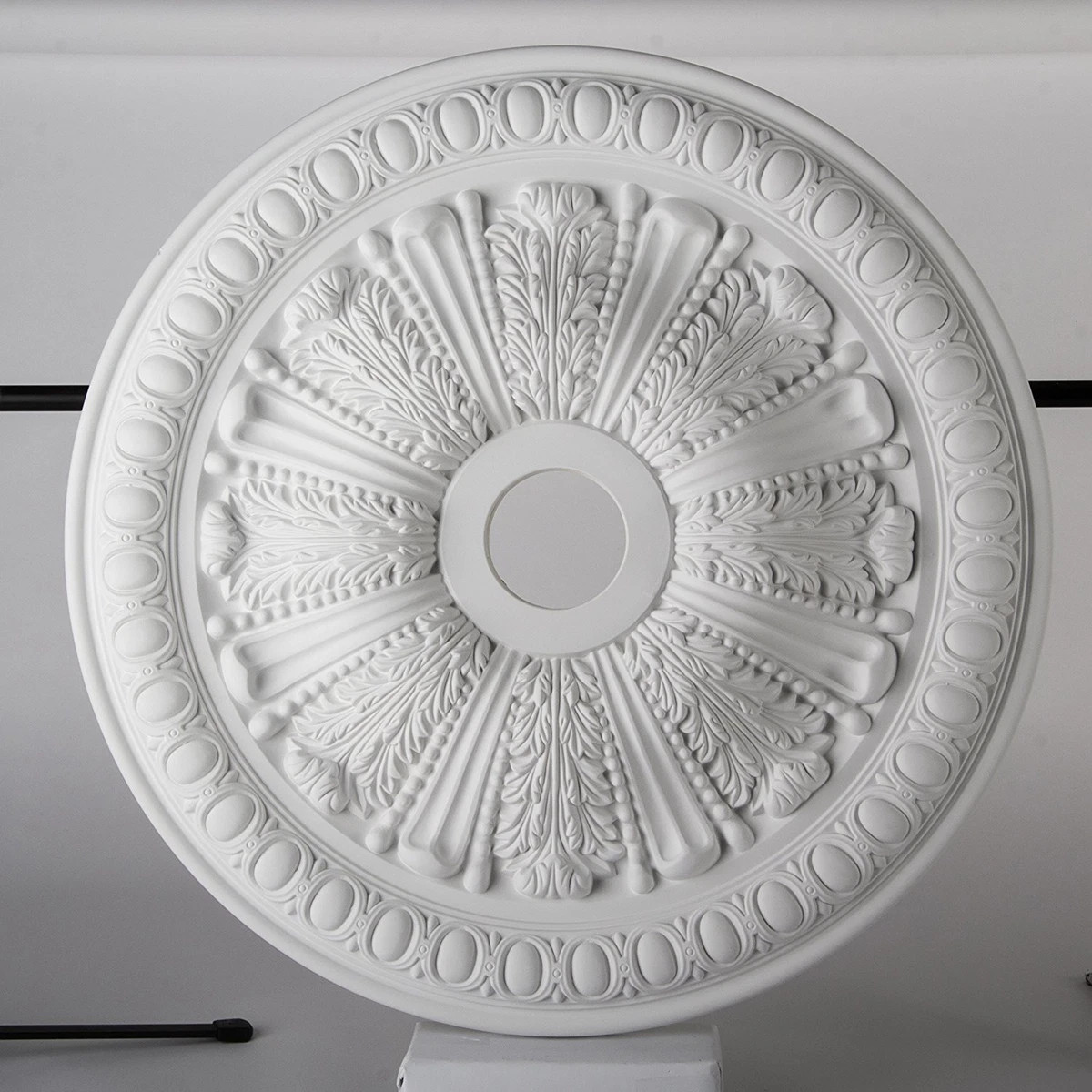 Lightweight Resin Ceiling Rose Mould Not Polystyrene Easy to Fix Francesca 71cm | eBay UK