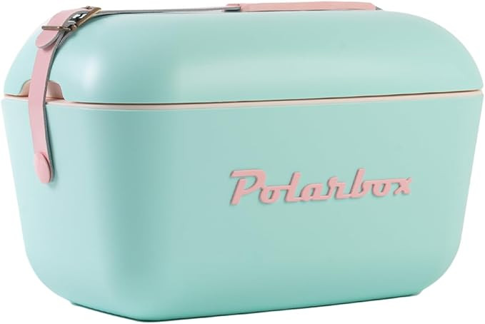 Retro Beach Cooler Vintage Picnic Lunch Box Bag Portable Cooler Travel Camping Hiking 90s Style I... | Amazon (US)