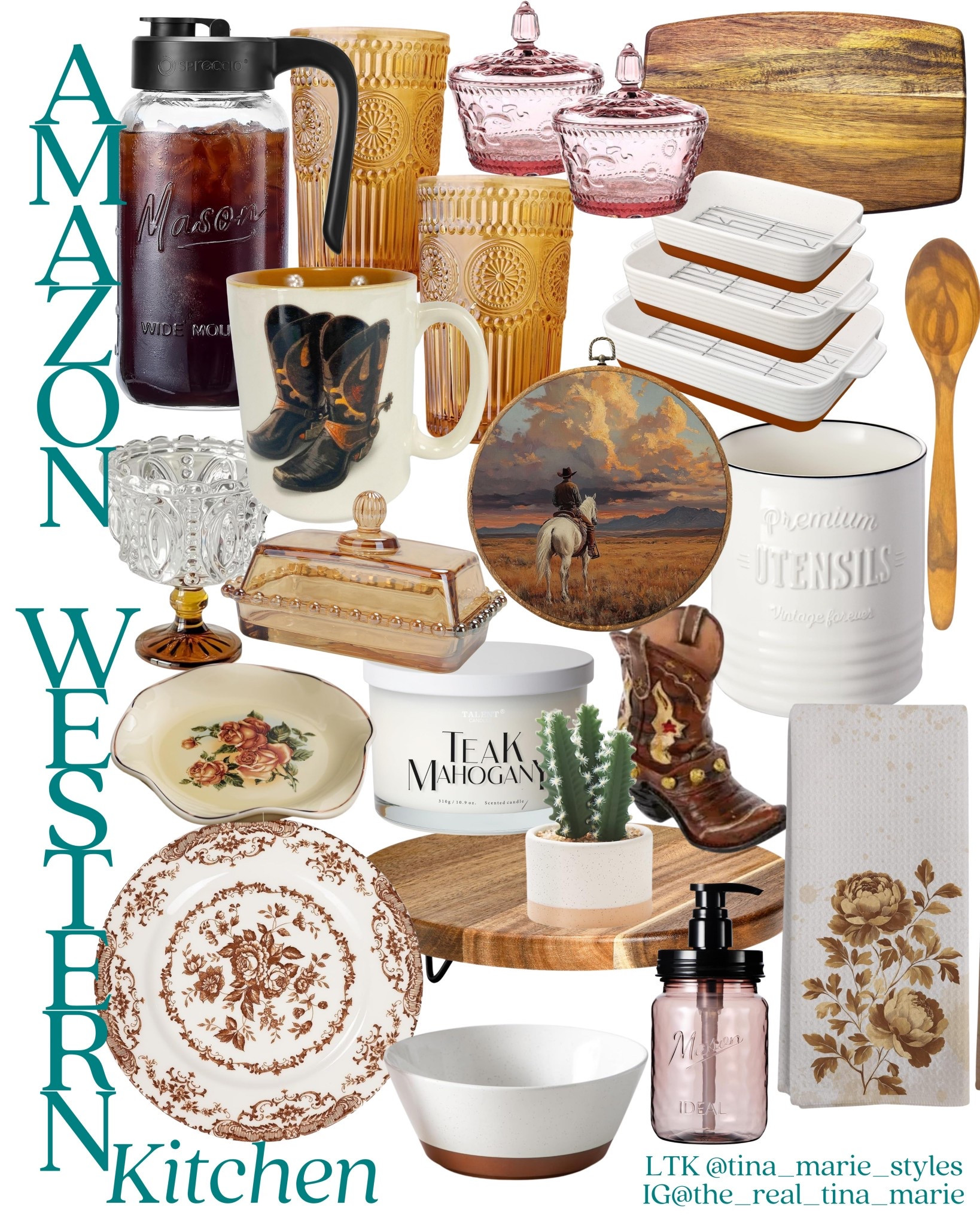 A lot rustic with a little romance. Shop this western kitchen decor on my LTK 🤎
#WesternHome #Rustic #Farmhouse 