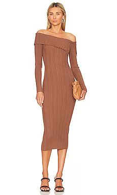 NBD Marlowe Knit Dress in Brown from Revolve.com | Revolve Clothing (Global)