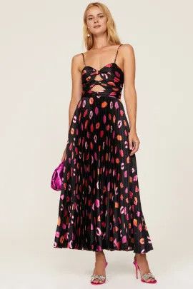 Afra Pleated Midi Dress | Rent the Runway