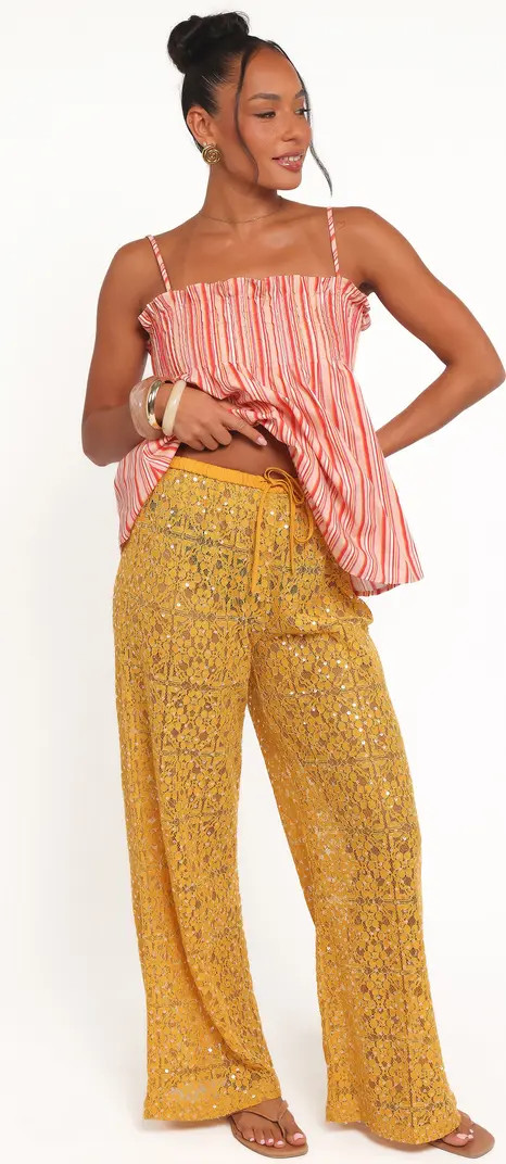 Jacinta Sequin Lace Pants | Nordstrom