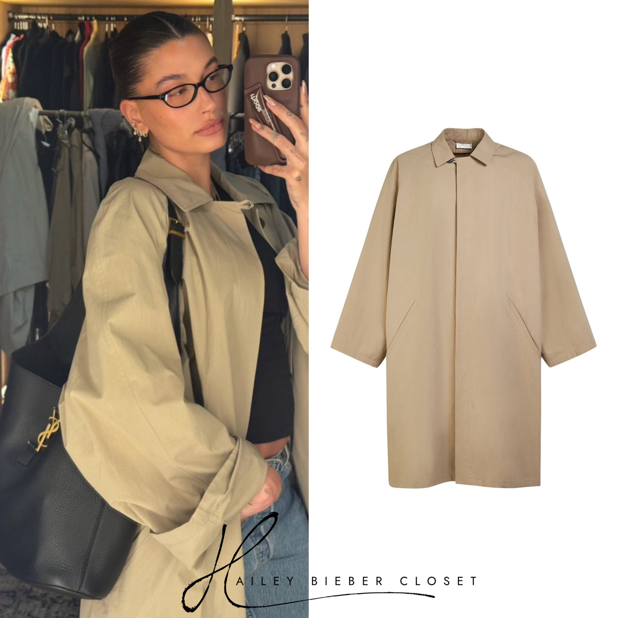 Hailey Bieber wears #TheRow Taupe Flemming Trench Coat ($4,450).

#HaileyBieber #HaileyBieberCloset #HaileyBieberStyle #Fashion #StreetStyle #StreetWear #Style