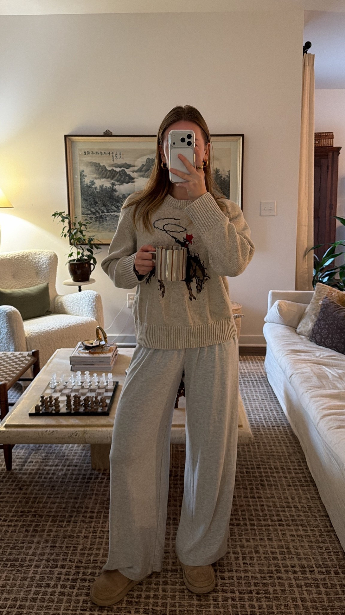 1/7/26 Morning loungewear outfit 🤍 wearing my Abercrombie grey lounge pants and the Abercrombie rodeo sweater — easy, cozy, and perfect for slow mornings at home. Both pieces are linked here.

#LTKmorningroutine #LTKootd