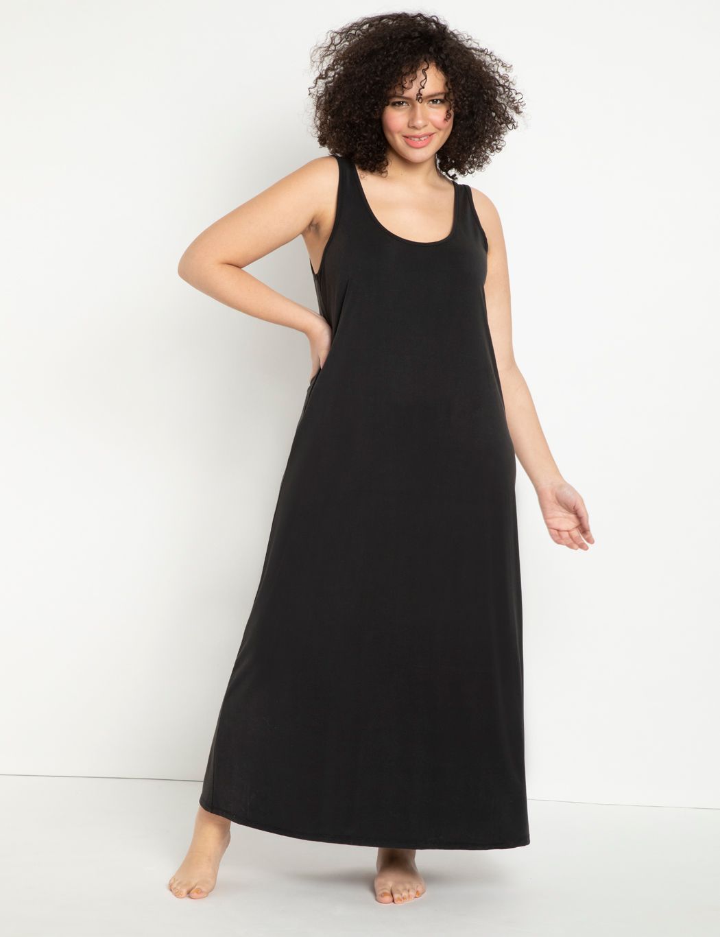 Jersey Tank Maxi Dress | Eloquii