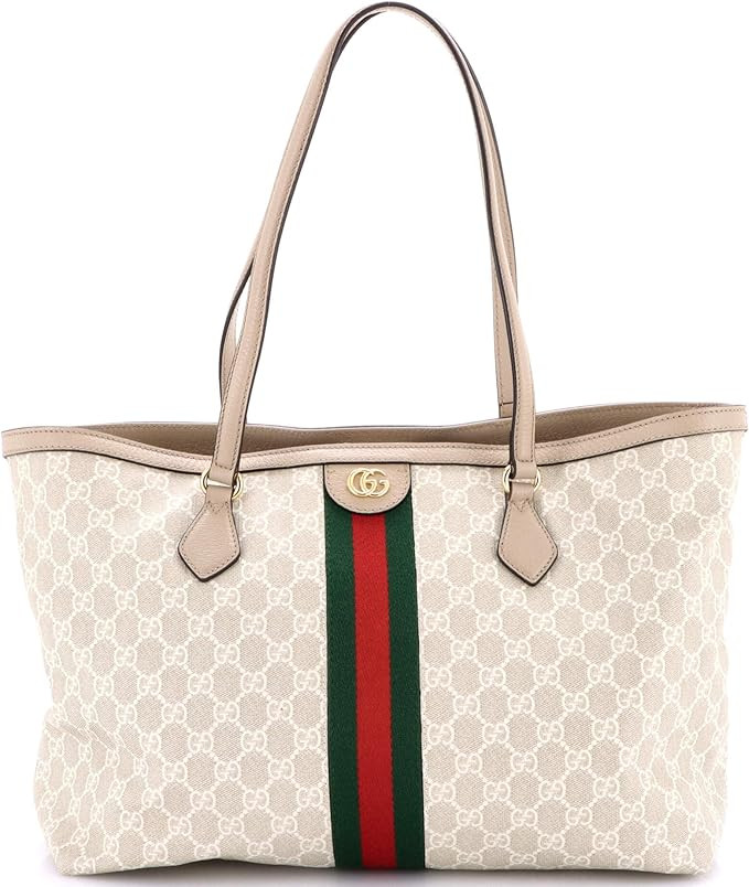 Amazon.com: Gucci, Pre-Loved Ophidia Shopping Tote GG Coated Canvas Medium, Neutral : Amazon Luxu... | Amazon (US)