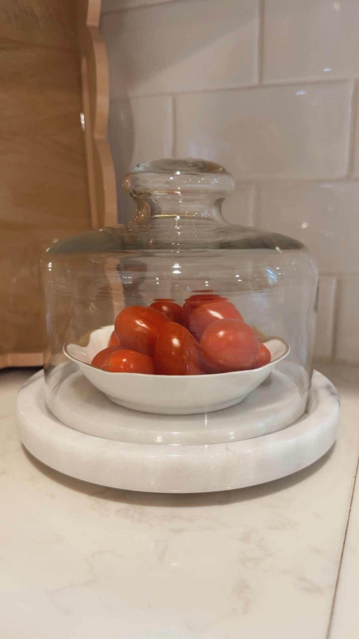 Elevate the everyday. A simple swap to a neutral vintage bowl and a glass + marble cloche made this countertop moment feel intentional. Linking a similar one here.

#LTKHome