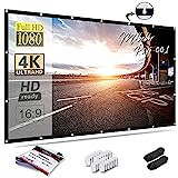 Mdbebbron 120 inch Projector Screen 16:9 Foldable Anti-Crease Portable Projector Movies Screens for Home Theater Outdoor Indoor Support Double Sided Projection | Amazon (US)