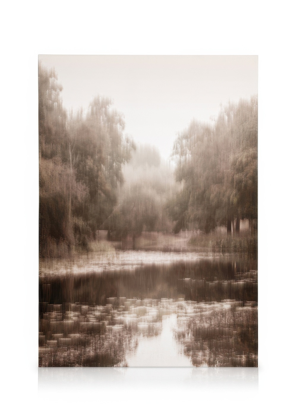 Misty Forest Reflection Canvas print | Desenio