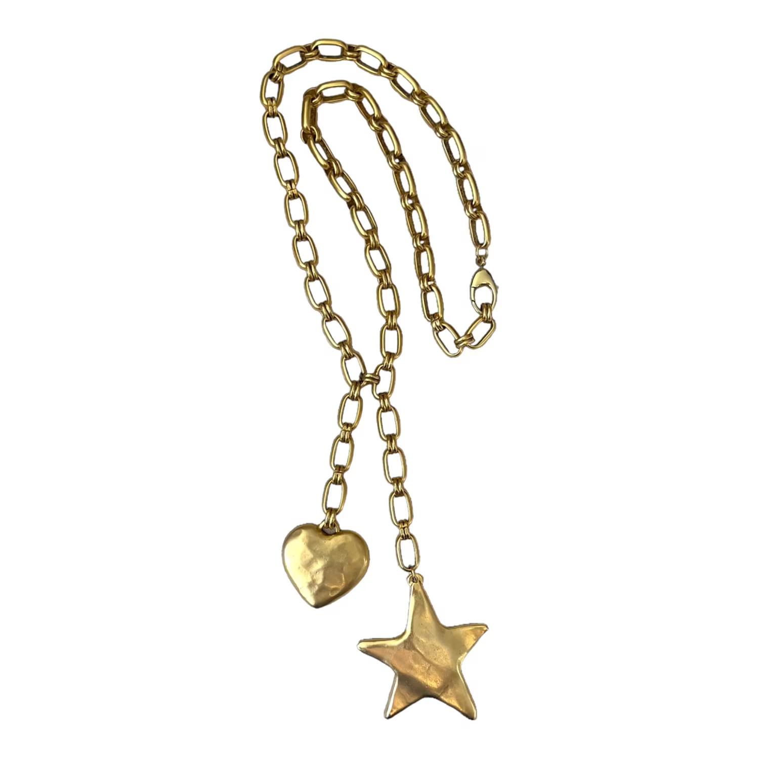 Notte Star & Heart Lariat Necklace | Wolf & Badger (US)