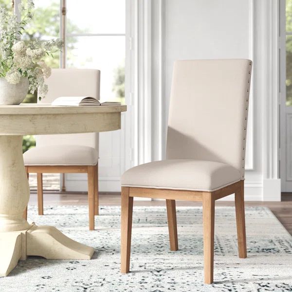 Irving Place Linen Upholstered Back Dining Chair | Wayfair North America