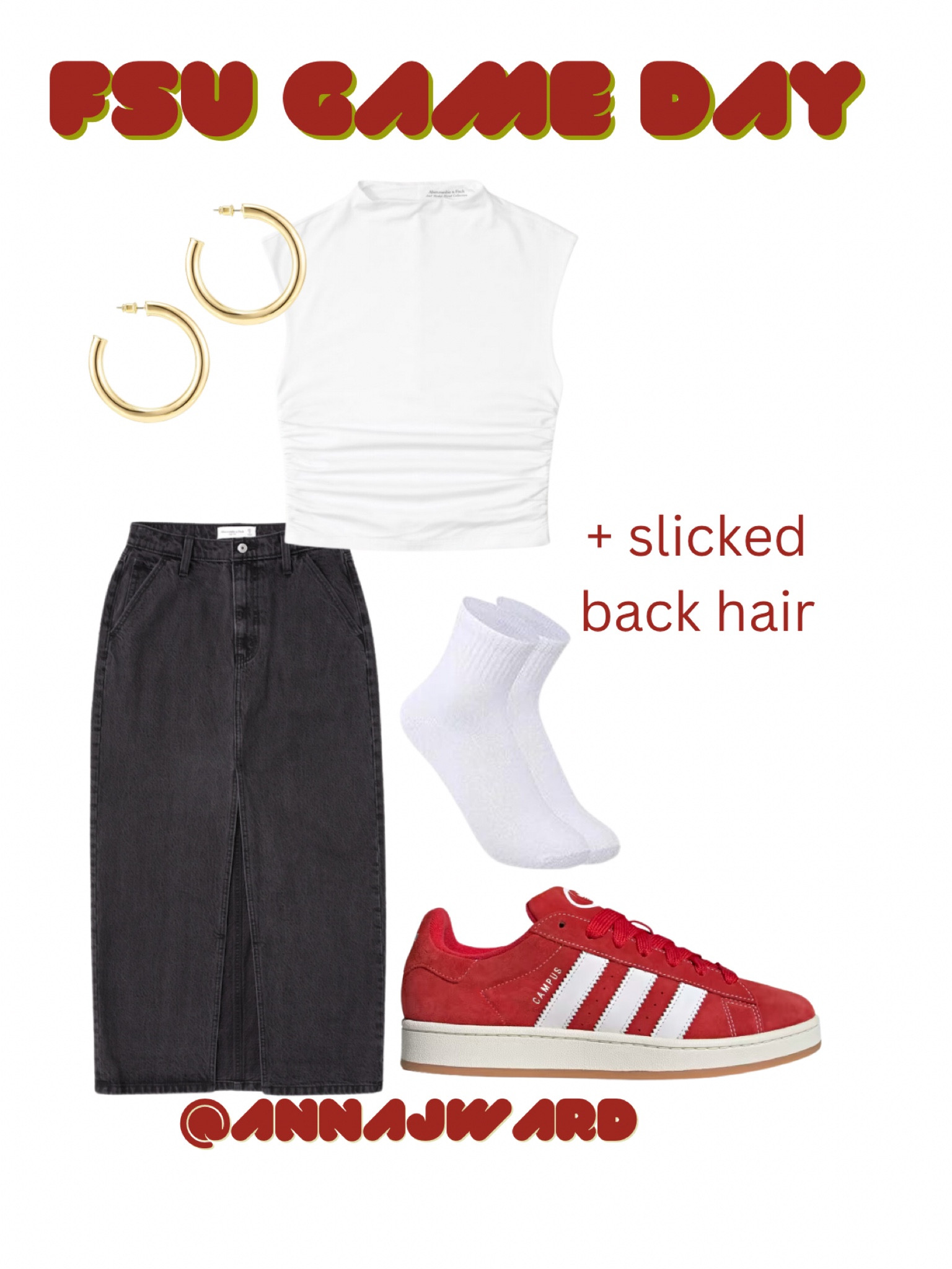 Follow me for more 🏈🖤🍢Florida state Seminole’s. Go Noles. Fear the spear. FSU game day outfit inspo. College game day outfit inspo. Florida state university game day. Georgia bulldogs. Black and red 

#LTKunder50 #LTKunder100