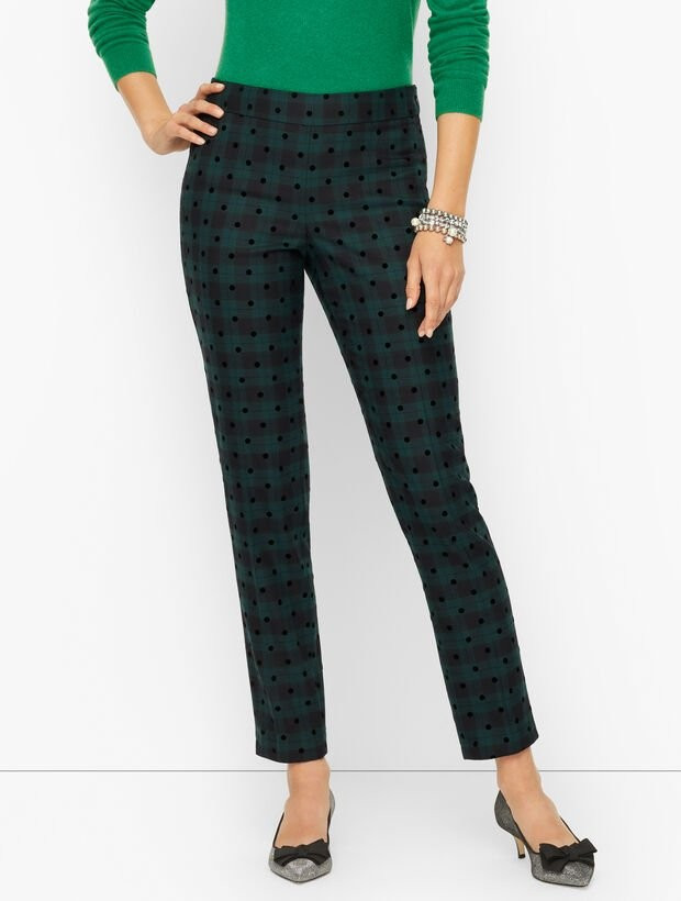 Slim Leg Pants - Black Watch Tartan | Talbots