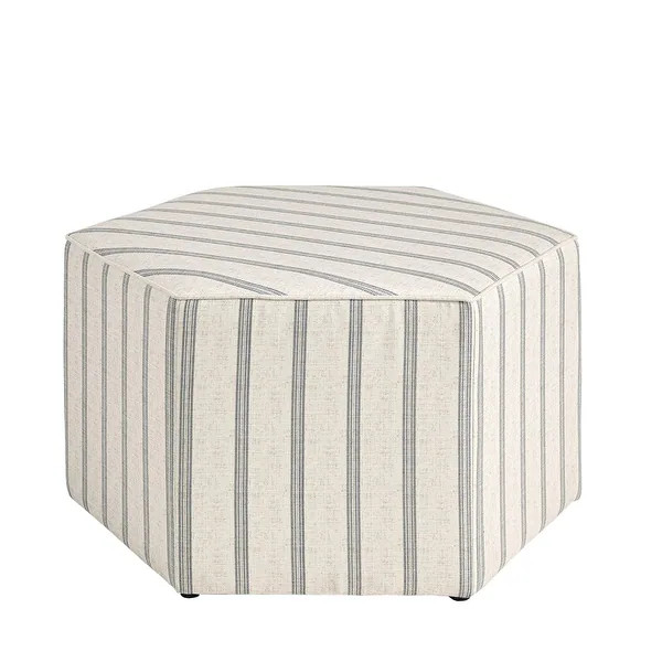 Martha Stewart Ellen Natural Cocktail Ottoman | Bed Bath & Beyond