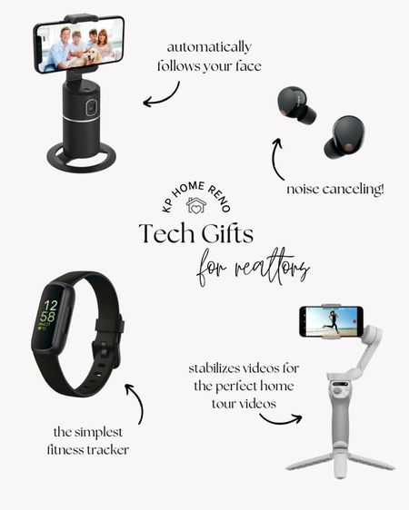 Tech gifts for realtors! These will make taking calls, making social media videos and showcasing homes so much easier. 

#realtorgifts #realestateagent

#LTKGiftGuide