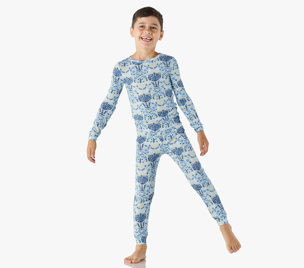 Rifle Paper Co. Hanukkah Tight Fit Kid Pajama Set | Pottery Barn Kids