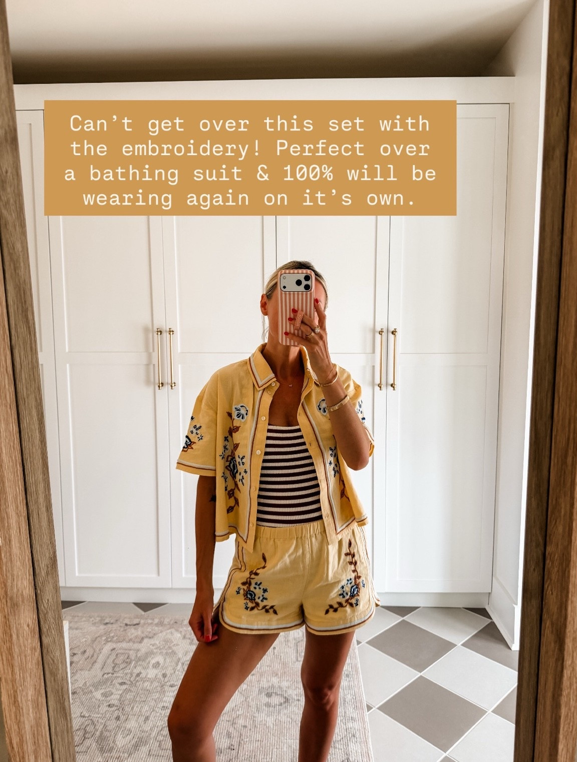 Love this yellow set to wear for everyday or as a cover up! The embroidery details are so pretty! 

Loverly Grey, Cleo Ella, summer outfit, matching set, butter yellow, cover up, swimsuit

#LTKSeasonal #LTKSwim